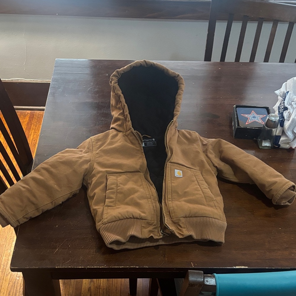 Carhartt Kid’s Canvas Insulated Hooded Active Jacket